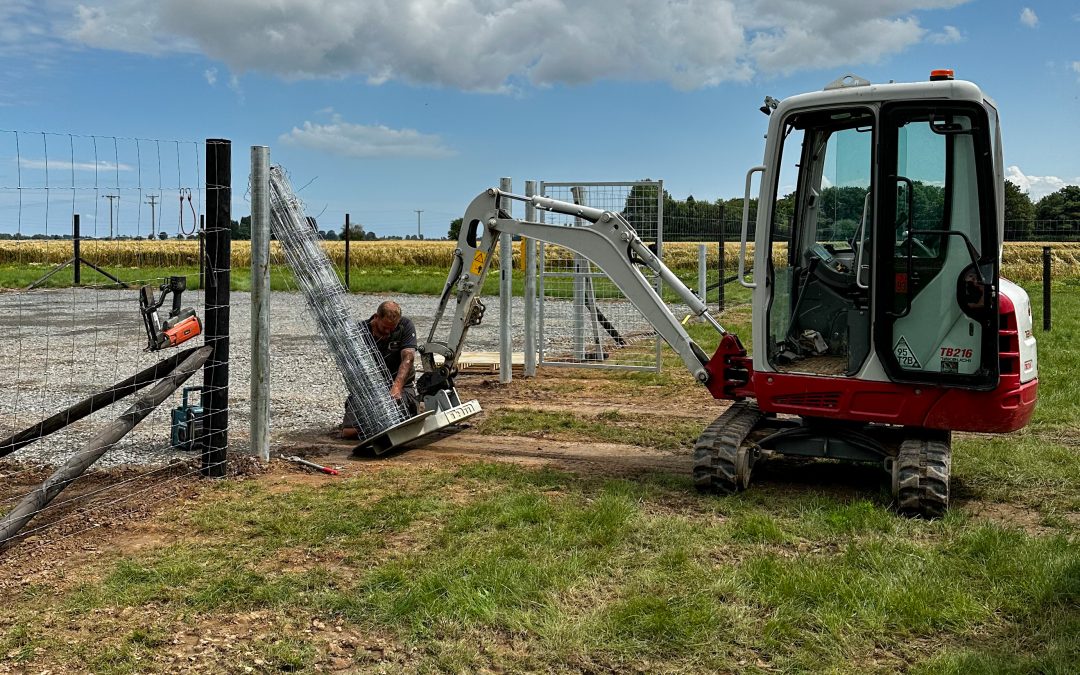 Fencing is nearly finished at Fenland Dog Park